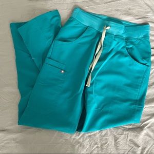 Lightly worn figs scrub pants